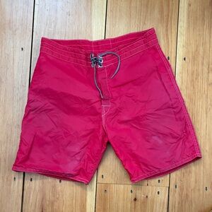 Men's birdwell beach britches Red Swim Shorts size 30